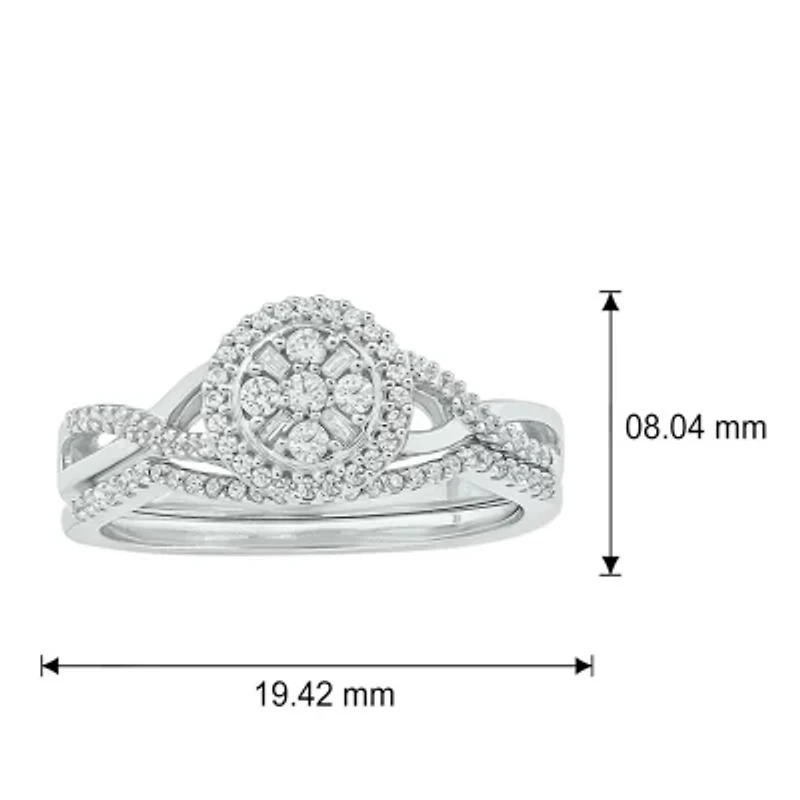 1/3 ct. t.w. Diamond Bridal Ring 10K White Gold