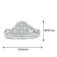 1/3 ct. t.w. Diamond Bridal Ring 10K White Gold