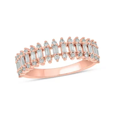 1/2 ct.t.w White Diamond Gorgeous Studded Anniversary Band 14K Gold
