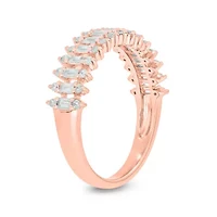 1/2 ct.t.w White Diamond Gorgeous Studded Anniversary Band 14K Gold