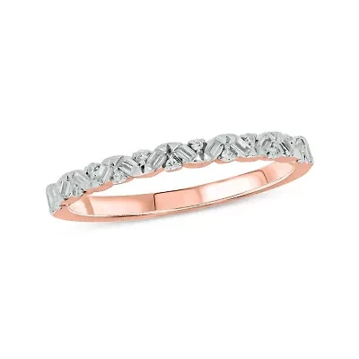 1/5 ct.t.w White Diamond Studded Anniversary Ring  14K Gold
