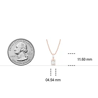 1/6 ct. t.w Natrual White Diamond Solitaire Pendant Necklace 10K Gold