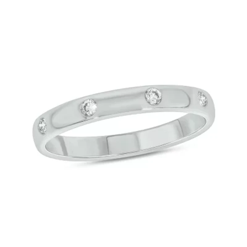 1/10 ct.t.w. Diamond Anniversary Band 14KT White Gold