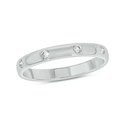 1/10 ct.t.w. Diamond Anniversary Band 14KT White Gold
