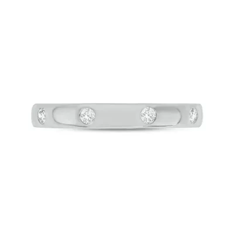 1/10 ct.t.w. Diamond Anniversary Band 14KT White Gold