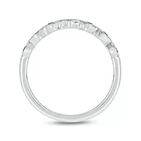 1/4 ct.t.w. Diamond Natural Blue Sapphire  Anniversary Band 14KT Rose Gold