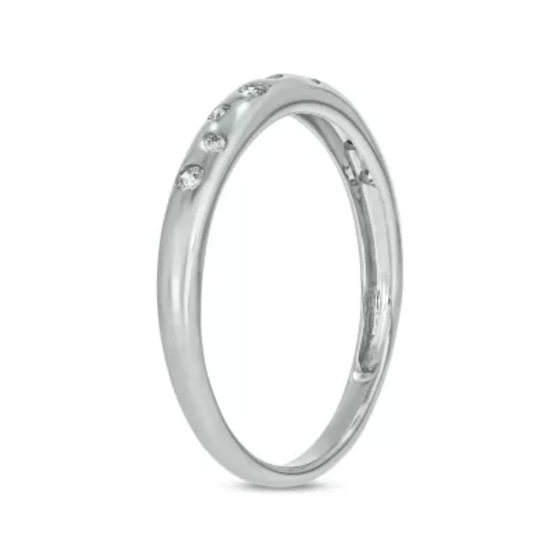 1/10 carat, Diamond Scattered Diamonds Ring 14K Yellow Gold