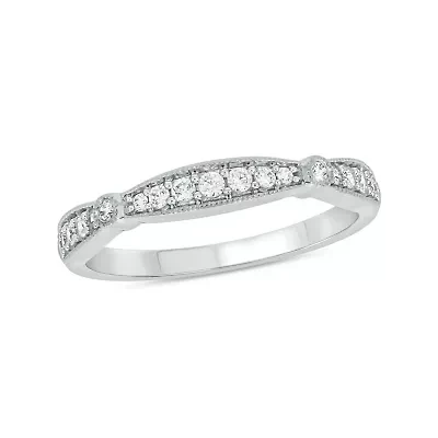 1/6 carat, Diamond Milgrain Anniversary Ring 14K Yellow Gold