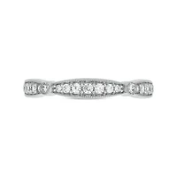1/6 carat, Diamond Milgrain Anniversary Ring 14K Yellow Gold