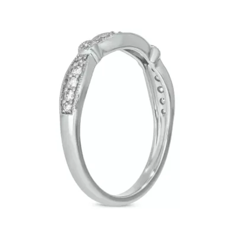 1/6 carat, Diamond Milgrain Anniversary Ring 14K Yellow Gold