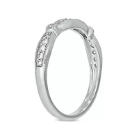 1/6 carat, Diamond Milgrain Anniversary Ring 14K Yellow Gold