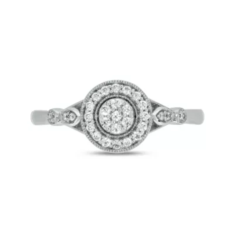 1/5 carat, Diamond Round Clustre Composite,Marquise Composite Ring 14K Yellow Gold