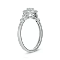 1/5 carat, Diamond Round Clustre Composite,Marquise Composite Ring 14K Yellow Gold