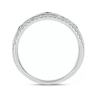 1/2 carat, Diamond Evil Eye, Colorstone Ring 14K White Gold