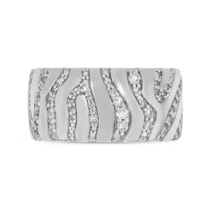 1/3 carat, Diamond Zebra Collection Ring 14K White Gold