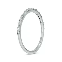 1/5 carat,Diamond Round & Baguette,Stack Band 14K White Gold