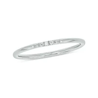 Diamond Accent Stone,Stack Anniversary Band 14K Yellow Gold