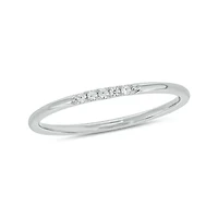 Diamond Accent Stone,Stack Anniversary Band 14K Yellow Gold