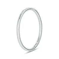 Diamond Accent Stone,Stack Anniversary Band 14K Yellow Gold