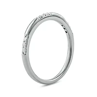 1/10 carat, Diamond Stack Band Ring 14K Yellow Gold