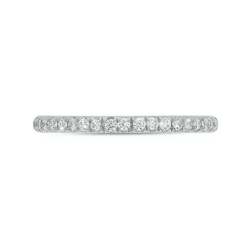 1/4 carat, Diamond Half Eternity Band Ring 14K White Gold