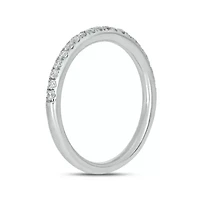 1/4 carat, Diamond Half Eternity Band Ring 14K White Gold