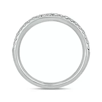 1/4 carat, Diamond Half Eternity Band Ring 14K White Gold