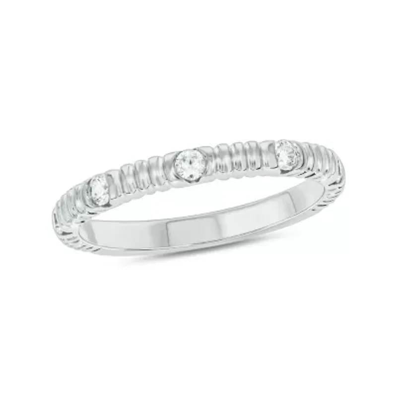 1/5 Carat, Diamonds Spaced Ring 14K Yellow Gold