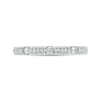 1/5 Carat, Diamonds Spaced Ring 14K Yellow Gold