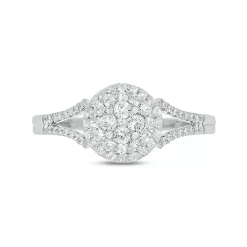 1/2 Carat, Diamonds Shining Bright With Elegance And Grace Ring 14K White Gold