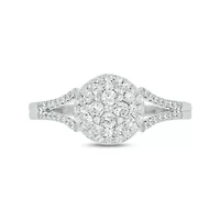 1/2 Carat, Diamonds Shining Bright With Elegance And Grace Ring 14K White Gold