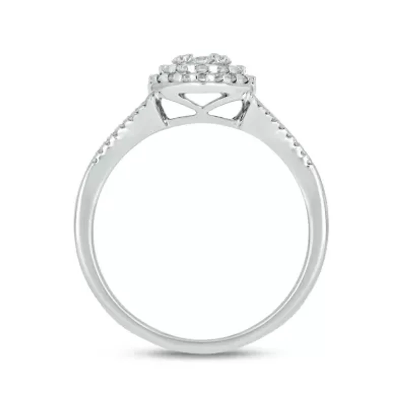 1/2 Carat, Diamonds Shining Bright With Elegance And Grace Ring 14K White Gold