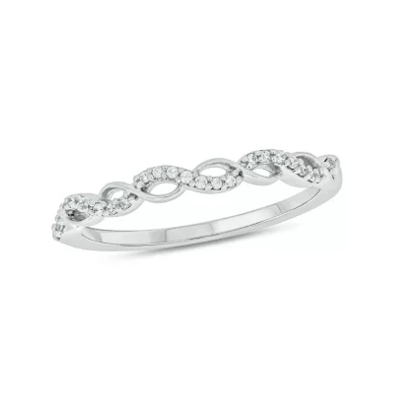 1/10 Carat, Diamonds Elegant Wedding Ring 14K Yellow Gold