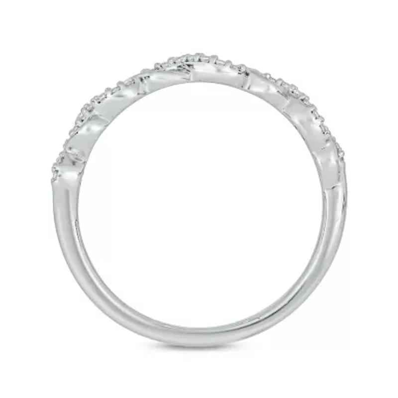 1/10 Carat, Diamonds Elegant Wedding Ring 14K Yellow Gold