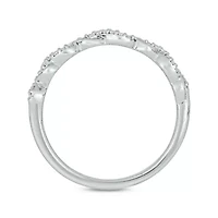 1/10 Carat, Diamonds Elegant Wedding Ring 14K Yellow Gold