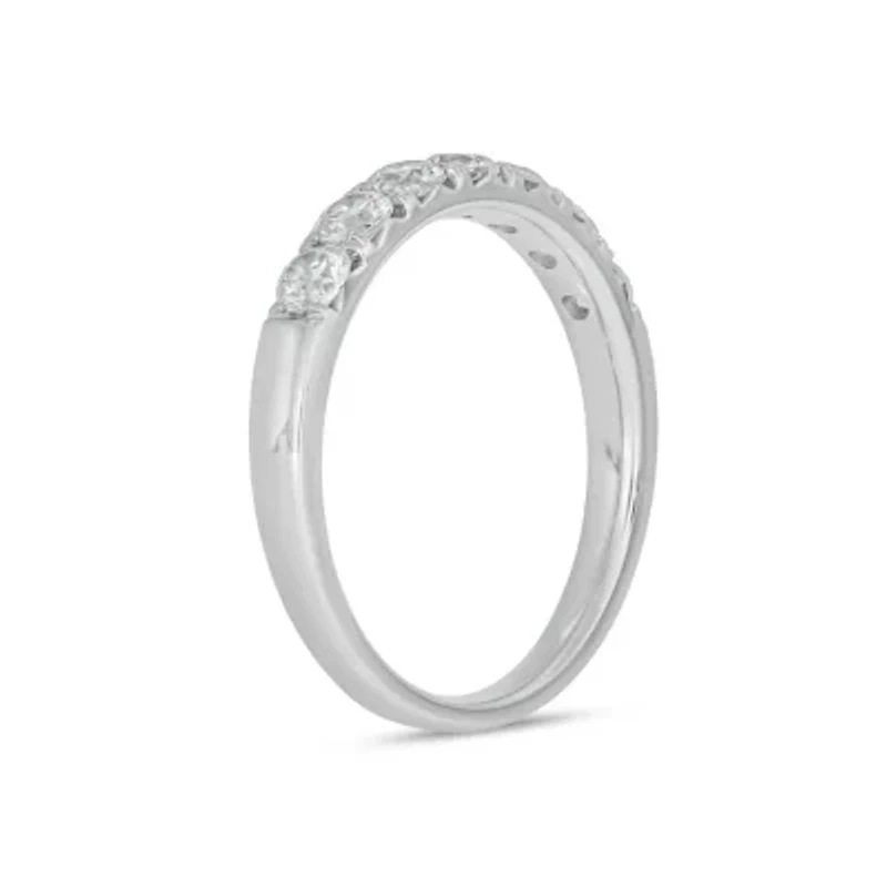Lab Created 3/ Carat Lab-Grown Diamond Elegant Anniversary Ring Sterling Silver