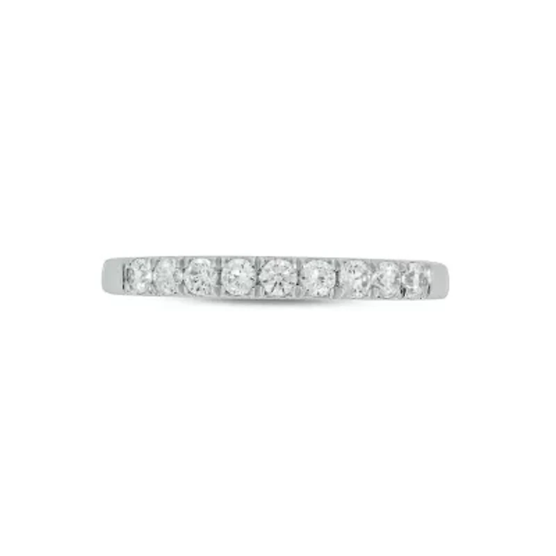 Lab Created / Carat Lab-Grown Diamond Anniversary Ring Sterling Silver