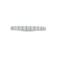 Lab Created / Carat Lab-Grown Diamond Anniversary Ring Sterling Silver