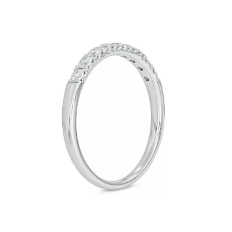 Lab Created / Carat Lab-Grown Diamond Anniversary Ring Sterling Silver