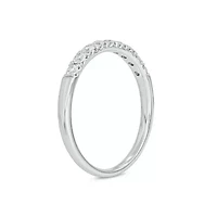 Lab Created / Carat Lab-Grown Diamond Anniversary Ring Sterling Silver