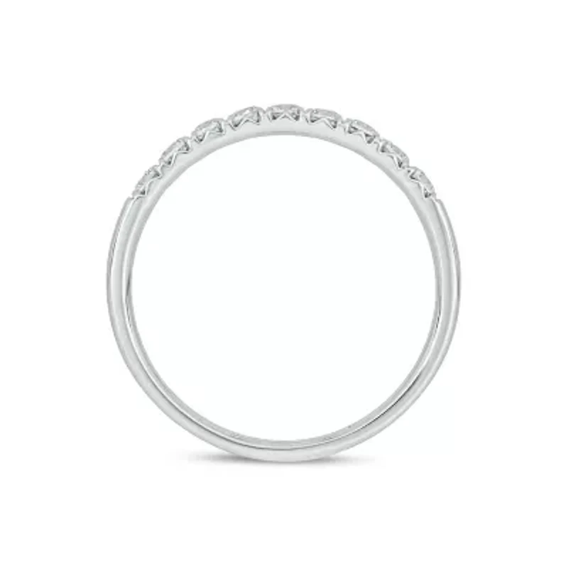 Lab Created / Carat Lab-Grown Diamond Anniversary Ring Sterling Silver