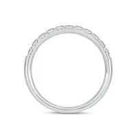 Lab Created / Carat Lab-Grown Diamond Anniversary Ring Sterling Silver