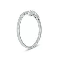 Lab Created 1/ Carat Lab-Grown Diamond Open Fashion Ring Sterling Silver