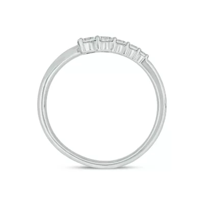 Lab Created 1/ Carat Lab-Grown Diamond Open Fashion Ring Sterling Silver