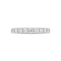 Lab Created / Carat Lab-Grown Diamond Anniversary Ring Sterling Silver