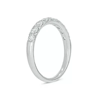 Lab Created / Carat Lab-Grown Diamond Anniversary Ring Sterling Silver