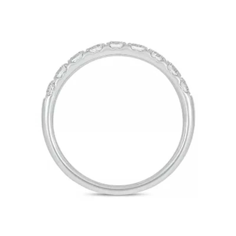 Lab Created / Carat Lab-Grown Diamond Anniversary Ring Sterling Silver