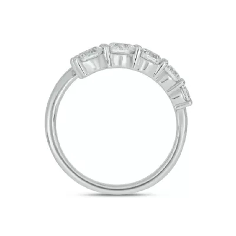 Lab Created 1/ Carat Lab-Grown Diamond Open Fashion Ring Sterling Silver