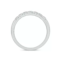 Lab Created 1/2 Carat Lab-Grown Diamond Luxurious Anniversary Ring Sterling Silver