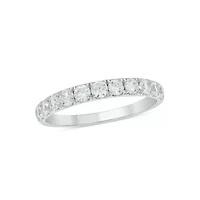 Lab Created 3/ Carat Lab-Grown Diamond Elegant Anniversary Ring Sterling Silver